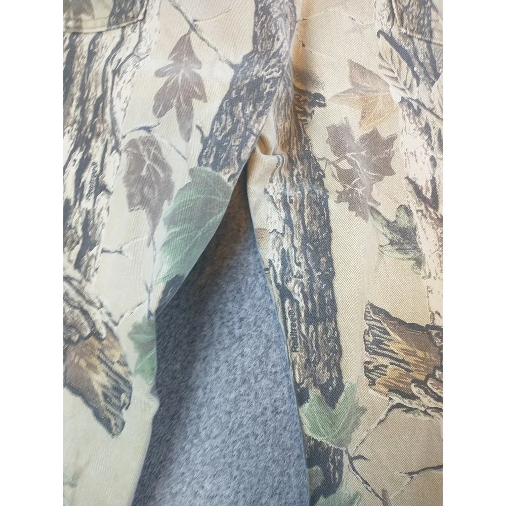 Cabelas Realtree Camo Pants Mens 32 Regular Straight Leg Cotton Canvas Hunting